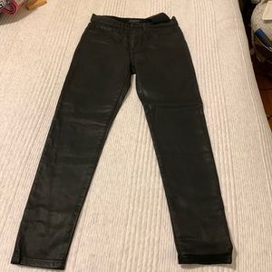Banana Republic, high rise skinny, ankle, black coated